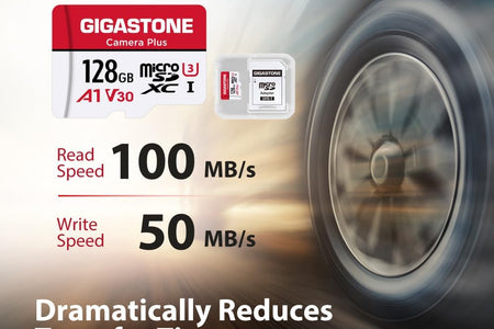 128GB 2-Pack Micro SD Card, Camera Plus, Gopro, Action Camera, Sports Camera, High Speed 100Mb/S, 4K Video Recording, Micro SDXC UHS-I A1 V30 U3 Class 10