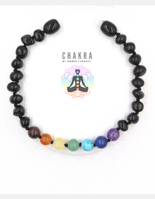 Load image into Gallery viewer, Chakra &amp; Cherry Amber Adult Bracelet
