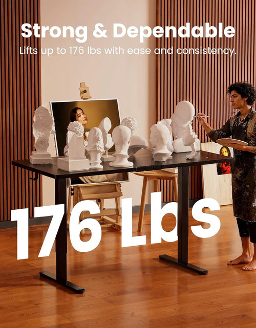 Load image into Gallery viewer, Height Adjustable Electric Standing Desk, 47.2 X 23.6 Inches Sit Stand up Desk, Memory Computer Home Office Desk (Black)
