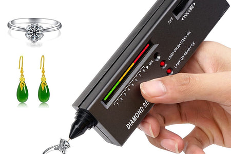 Professional Diamond Tester, Gem Tester Pen Portable Electronic Diamond Tester Tool for Jewelry Jade Ruby Stone