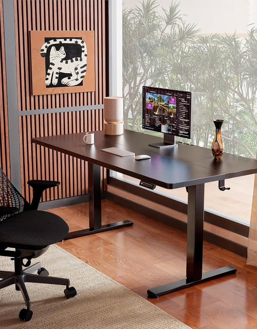 Load image into Gallery viewer, Height Adjustable Electric Standing Desk, 47.2 X 23.6 Inches Sit Stand up Desk, Memory Computer Home Office Desk (Black)
