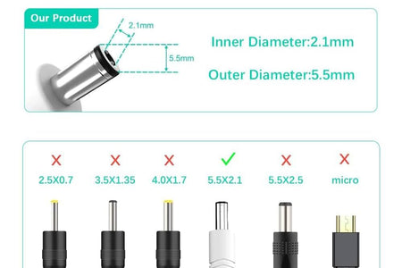 30Ft 12V DC Extension Cable 2Pack,Power Supply Extension Cord 2.1Mm X 5.5Mm 5521 12V DC Adapter Flat Female to Male Extender Wire for IP Network,Cctv Security Camera,Dvrs,5V,9V,24V,Volt,25