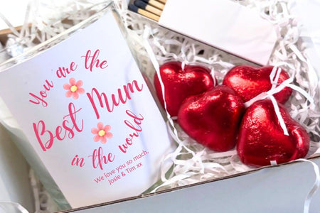Personalised You're The Best Mum In The World Candle Gift Set | Mothers Day, Birthday