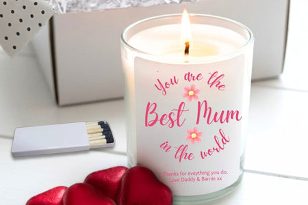 Personalised You're The Best Mum In The World Candle Gift Set | Mothers Day, Birthday