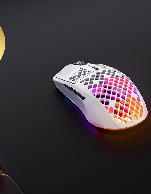 Load image into Gallery viewer, Aerox 3 Wireless - Holey RGB Gaming Mouse - Ultra-Lightweight Water Resistant Design - 18K DPI Truemove Air Optical Sensor -Snow
