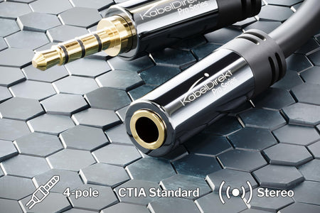 Headset Extension Lead/Extension Cable with Break-Proof Metal Plug – 6Ft (Ideal for Connecting a Gaming Headset or Headphones with Microphone, TRRS, 4-Pole, 3.5Mm Male to Female) by Cabledirect