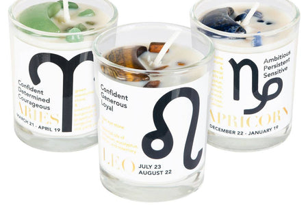 SMALL ZODIAC CANDLES: CAPRICORN (SODALITE)