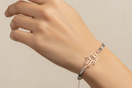 Boho Talisman Bracelet Hand of Fatima Wish Bracelet